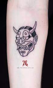 Oni Mask Tattoo Arm Mask Tattoo Design Mask Tattoo Oni Mask Tattoo