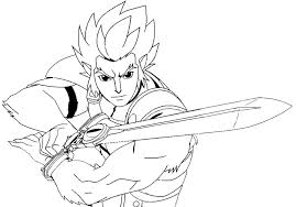 You are reading unique thundercats coloring pages to print url address: Coloring Page Thundercats Lion O 2