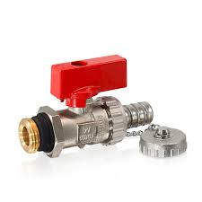 Boiler-filling-drain ball valve brass 1/2"x3/4" MA/MA PN16 ...