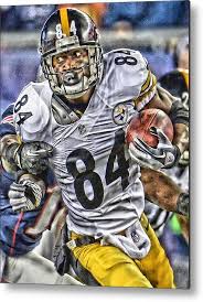 Antonio Brown Steelers Art Metal Print By Joe Hamilton In 2021 Antonio Brown Steelers Nfl Football Art Steelers