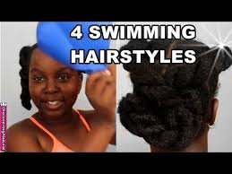 4 Quick And Easy Swim Natural Hairstyles Pool Hair Beach Hair Youtube Swimming Hairstyles Natural Hair Styles Pool Hairstyles