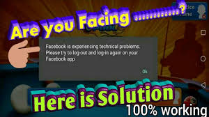 Which will give you the following menu Facebook Is Experiencing Technical Problems Solution 8 Ball Pool Saji Khan Youtube