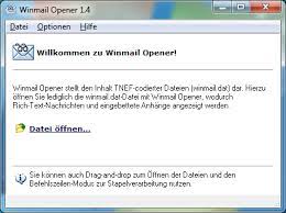 Zusätzlich empfehlen wir software, die solche dateien öffnen oder umwandeln kann. Winmail Opener Download Kostenlos Chip
