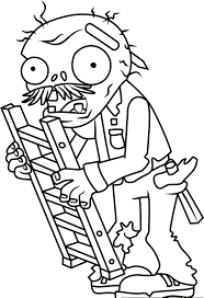 Zombie coloring pages for adults at getdrawings free download. Ladder Zombie Coloring Pages Plants Vs Zombies Coloring Pages Coloring Pages For Kids And Adults