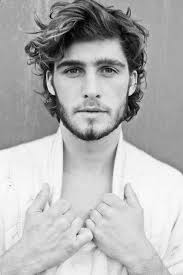 Men S Hairstyles Beard Hair Fashion Men White T Shirt Simple Look Style Tumblr Long Hair Styles Men