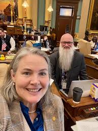 Jeffrey and I are here working for you. The Senate passed Michigan  Corrections Officers pensions, to increase charter school transparency,  increase support for people injured by violence and making it easier to