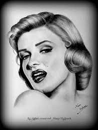 رسم مارلين مونرو نور حليمة drawing inspiration sketches drawings