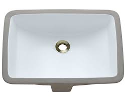 Find undermount bathroom sinks at lowe's today. U1913 White Rectangular Porcelain Sink