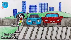 Here you can explore hq road safety transparent illustrations, icons and clipart with filter setting like size, type, color etc. Road Safety Drawing For Kids To Learn Traffic Lights And Color Youtube