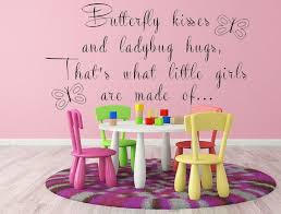 That S What Little Girls Are Made Of Butterfly Kisses Wall Decal Kids Wall Decals Little Girl Quotes Vinyl Wall Decals