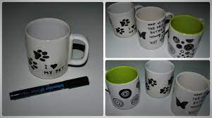 Here's how to duplicate the taste with just a mug, bowl and measuring spoon. Diy How To Decorate A Mug With Permanent Marker Youtube