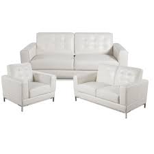 Renesmee gray microfiber sofa (oversized) by furniture of america. Vista 3 Piece Leather Like Fabric Livingroom Set S L C Cream