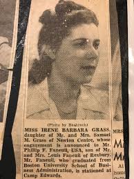 Irene Barbara Grass Faneuil (1921-2004)