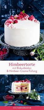 Rezept Fur Himbeertorte Mit Biskuitboden Madame Dessert Himbeertorte Kuchen Und Torten Rezepte Leckere Torten