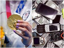 The tokyo 2020 olympic medals are made from old gadgets that have been collected from all over japan for the past 2 years. Tokyo Olympic Medals Made Of Recycled Cell Phones Collected In Japan