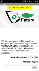 Ayrıca, firmaların operasyonel etkinliğine ve finansal yönetimine büyük. E Fatura Sorgula Ogren For Android Apk Download