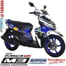 Modifikasi Yamaha Mio M3 125 Custom Terbaru 2017 Cargloss Painting Shop Hanya Disini Yang Bisa Melayani Pembelian Cash Dan Kredit Motor Motor Modifikasi Motor