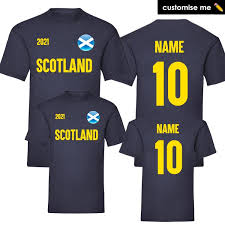 All the shirts ahead of summer tournament. Personalised Scotland 2021 Matching T Shirt