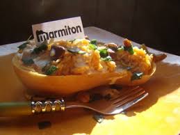 Courge Butternut Farcie Au Riz Et Aux Noisettes Recette Recettes De Cuisine Courge Butternut Recette Courge Butternut