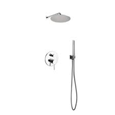 Morenobath Aqua Piazza Volume Complete Shower System With Rough In Valve In 2020 Shower Set Shower Panels