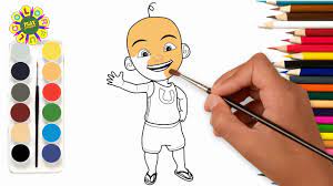 41 gambar upin ipin mewarna trend terbaru. Drawing And Coloring Upin Upin Ipin Cartoon Character Coloring Pages Youtube