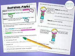 Teaching Students To Write Dialogue Can Be Tricky Use This Quotation Marks Anchor Chart And Worksheet Freebie To Teaching Dialogue Quotation Marks Quotations