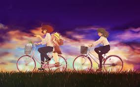 One example of a great anime about cycling is yowamushi pedal , based on the manga by wataru watanabe. Girls Riding On Bicycles Wallpapers And Images Wallpapers Pictures Photos