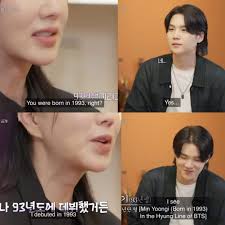 yoongi's face when she told him she debuted