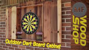 It features a baseball game on reverse. Outdoor Dart Board Cabinet Youtube