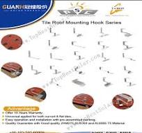 Solar tile hook mounting systems