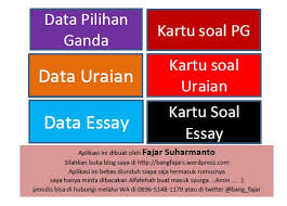 Contoh format kisi kisi soal pilihan ganda. Aplikasi Excel Lengkap Kisi Dan Kartu Soal Pg Uraian Essay Blognya Bang Fajar