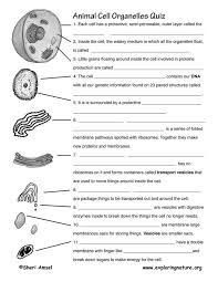 Cell Organelles Exploring Nature Educational Resource Biology Worksheet Science Cells Cells Worksheet