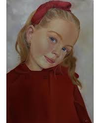 Óleo sobre lienzo ✨ . . . . . Un reto haber echo esta pintura, pero me  encantó, gracias por la confianza . . . . . #pintura #painting #niña  #drawchild #pinturaniña #