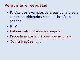 Perigos Objetivo Aplicar Os Fundamentos Identificao E Anlise