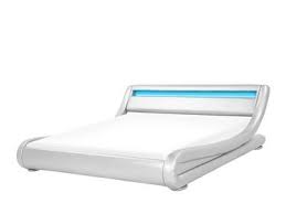1 mal 200 x 210. Bett Kunstleder Silber 180 X 200 Cm Mit Led Beleuchtung Avignon Beliani De