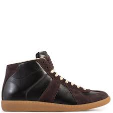 Maison margiela high top replica sneakers rrp £335. Maison Margiela Replica High Top Sneakers Black Hervia
