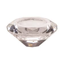Crushed diamond crystal candle holder tealight holder clear silver mirror glass. Crystal Candle Holder