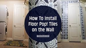 Most peel and stick vinyl flooring needs to be acclimated to your home before installation. How To Install Floor Pop Tiles On A Wall Tinged Blue