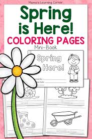 Celebrate spring with our march coloring pages. Spring Coloring Pages Mamas Learning Corner