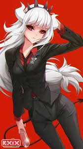 Posting A Lucifer From My Collection Till I Run Out Day 17 Sauce In Comments Helltaker Lucifer Girl Hair Drawing Anime Demon