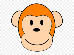 Monkey cartoon drawing illustration, happy little monkey, brown and beige monkey sticker, comics, mammal, cat like mammal png. Orange Monkey Clip Art At Clkercom Vector Online Royalty Monkey Face Clipart Orange Hd Png Download Vhv