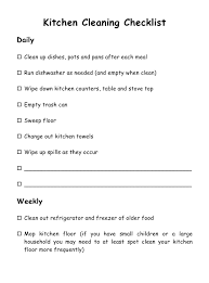 Weekly cleaning checklist the restaurant's doors, windows, and walls must be cleaned and disinfected. Kitchen Cleaning Checklist Template Download Fillable Pdf Templateroller