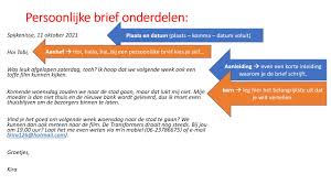 P1 Schrijven Persoonlijke Brief Voorbeeld Youtube