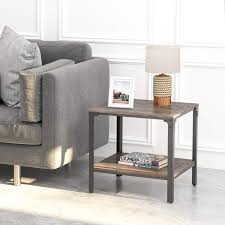 An elegant side table is an important piece for your living room that gives a great impact as a final touch to your home decorating. Ironck End Tables Living Room Side Table With Storage Shelf Wood Look Accent Furniture With Metal Frame Rustic Home Decor Dark Brown Buy Online In Bahamas At Bahamas Desertcart Com Productid 207004490