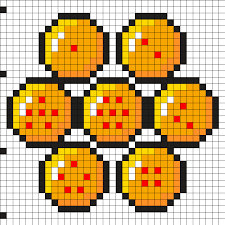 Dragonball Z Balls By Cyber Kitty On Kandi Patterns Pixel Art Pattern Melty Bead Patterns Perler Bead Art