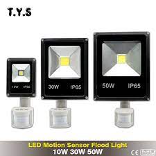 pir motion sensor led flood light 10w 30w 50w floodlight led spotlight outdoor lighting projector wall lamp ac projector wall led flood lights outdoor lighting