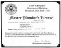 Master plumber license