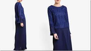 Alibaba.com offers 1,095 baju kurung raya products. Mod Kurung Kedah Style Your Chic Raya 2017 Wardrobe Needs Fashion Royal Blue Lace Style