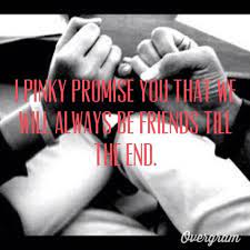 Cuando un súper mejor amigo hace de todo por el otro hay que mantener la promesa. Pinky Promise Best Friend Quotes Friendship Humor Pinky Promise