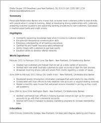 Looking for an idea to create free cv templates? Relationship Banker Resume Example Myperfectresume